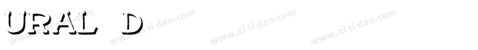 URAL 3d字体转换